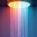 Icono de una ducha con efectos de luz y aroma